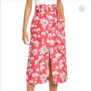 NWT AMUR Odina print high waist floral skirt
